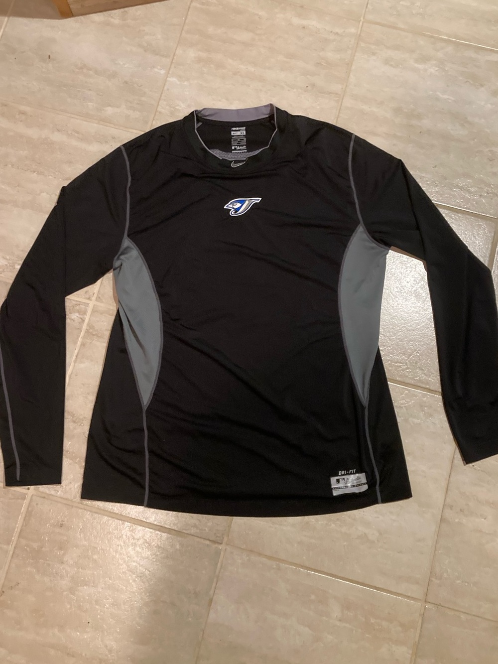 Nike Pro Toronto Blue Jays Dri-Fit Long Sleeve Shirt - Size XL